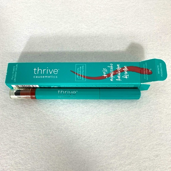 Thrive Causemetics Infinity Waterproof Eyeshadow Stick Tai Warm Cranberry Matte - Picture 2 of 10